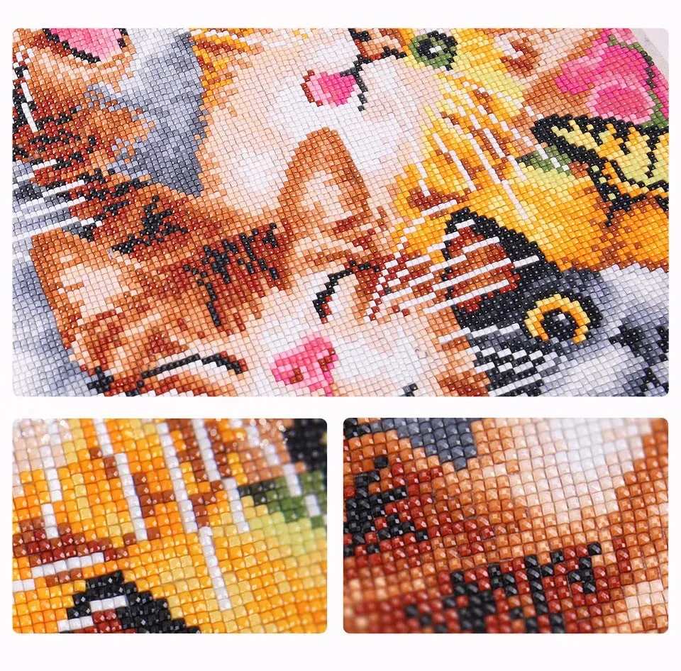 Peinture diamant chien animal 30 à 50 cm carré ou rond