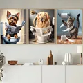 Peinture diamant chien chat toilette 20x30 à 40x50 cm – 2