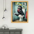 Peinture diamant chien chat toilette 20x30 à 40x50 cm – 3