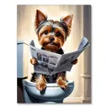 Peinture diamant chien chat toilette 20x30 à 40x50 cm – Couleur BLANC (RT-2918)