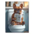 Peinture diamant chien chat toilette 20x30 à 40x50 cm – Couleur Bourgogne (RT-2921)