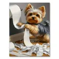 Peinture diamant chien chat toilette 20x30 à 40x50 cm – Couleur jaune clair (RT-2929)