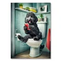 Peinture diamant chien chat toilette 20x30 à 40x50 cm – Couleur Orange (RT-2931)
