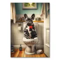 Peinture diamant chien chat toilette 20x30 à 40x50 cm – Couleur Transparent (RT-2932)