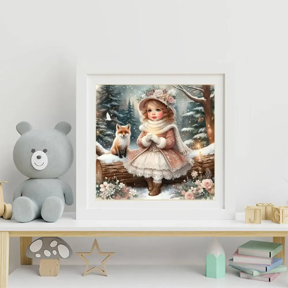Peinture diamant chien dessin animé 20 à 50 cm carré ou rond