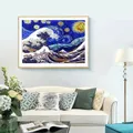 Peinture diamant ciel étoilé 30 cm ronde – 3