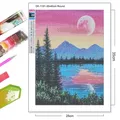 Peinture diamant ciel étoilé 30 cm ronde – 4