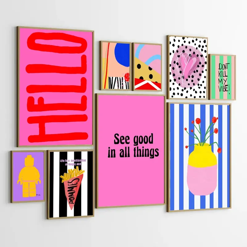 Peinture diamant citation positive art mural décoratif