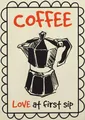 Peinture diamant Coffee Cheers rétro 20x25 à 50x70 cm – Couleur BLANC (01)