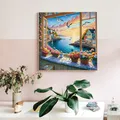 Peinture diamant coucher soleil mer 20x20 à 40x40 cm – 3