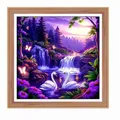 Peinture diamant cygne cascade 20x20 à 50x50 cm – 4