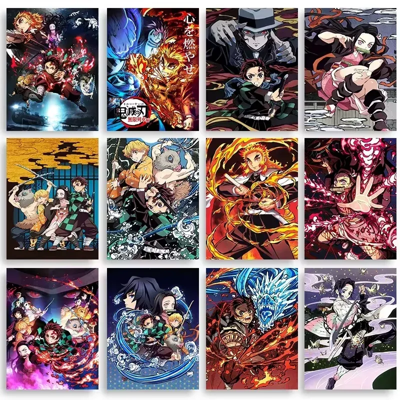 Peinture diamant Demon Slayer 20x30 à 50x70 cm