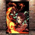 Peinture diamant Demon Slayer Nezuko Tanjiro 20x30 à 50x70 cm – Couleur Rouge (3)