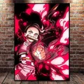Peinture diamant Demon Slayer Nezuko Tanjiro 20x30 à 50x70 cm – Couleur Violet (5)