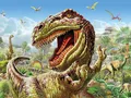 Peinture diamant dinosaure 20 à 70 cm carré ou rond – Couleur Gris clair (06)