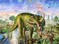 Peinture diamant dinosaure 20 à 70 cm carré ou rond – Couleur Orange (14)