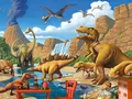 Peinture diamant dinosaure 20 à 70 cm carré ou rond – Couleur vert clair (11)