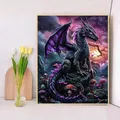 Peinture diamant dragon et champignon 30 à 70 cm – 3