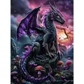 Peinture diamant dragon et champignon 30 à 70 cm – Couleur Square AB