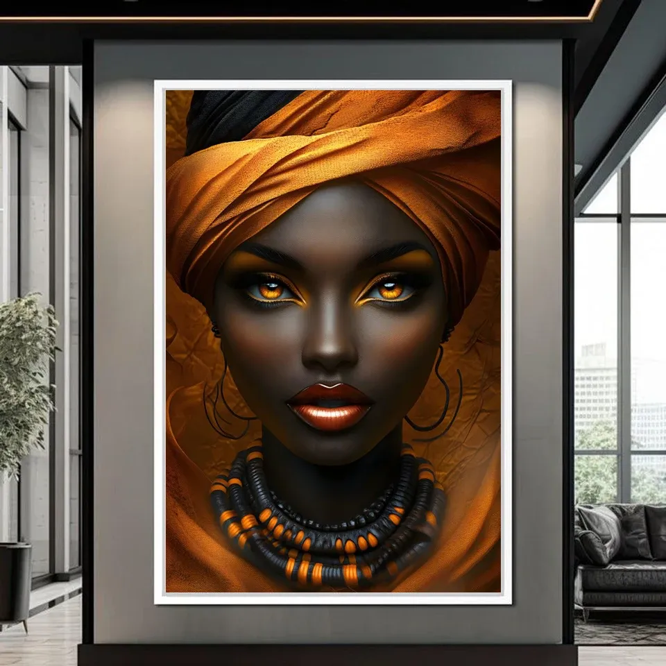 Peinture diamant femme africaine 30 à 60 cm