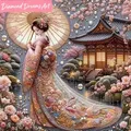 Peinture diamant femme japonaise 20x20 à 60x60 cm – 1