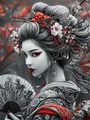 Peinture diamant femme japonaise 20x30 à 50x70 cm – Couleur 284