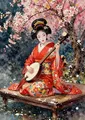 Peinture diamant femme japonaise 20x30 à 50x70 cm – Couleur 8707