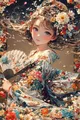 Peinture diamant fille anime kimono 20x30 à 50x70 cm – Couleur A12