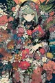 Peinture diamant fille anime kimono 20x30 à 50x70 cm – Couleur A16
