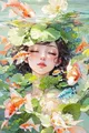 Peinture diamant fille anime kimono 20x30 à 50x70 cm – Couleur A17