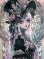 Peinture diamant fille anime kimono 20x30 à 50x70 cm – Couleur A22