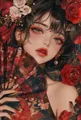 Peinture diamant fille anime kimono 20x30 à 50x70 cm – Couleur BLANC (A1)