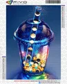 Peinture diamant fille horreur anime 20 à 70 cm – Couleur Jaune (A1)