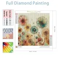 Peinture diamant fleur abstraite 25 à 40 cm – 2