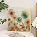 Peinture diamant fleur abstraite 25 à 40 cm – 3