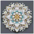 Peinture diamant fleur blanche 30 cm spéciale – 1