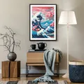 Peinture diamant fleur cerisier montagne 20 à 50 cm carré ou rond – 3