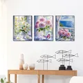 Peinture diamant fleur lys rose pivoine 30 à 70 cm – 2