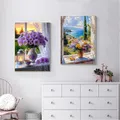 Peinture diamant fleur lys rose pivoine 30 à 70 cm – 3