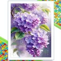 Peinture diamant fleur lys rose pivoine 30 à 70 cm – Couleur FDX8186