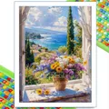 Peinture diamant fleur lys rose pivoine 30 à 70 cm – Couleur KEP-1176U