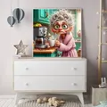 Peinture diamant fleur marguerite 20 à 50 cm – 3