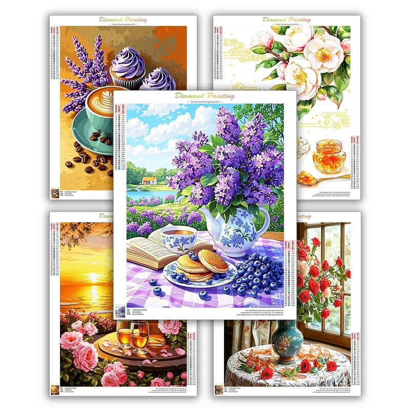 Peinture diamant fleurs 20 à 50 cm
