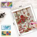 Peinture diamant fleurs 20 à 50 cm ronde ou carrée – 2