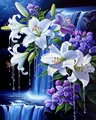 Peinture diamant fleurs 20x30 à 40x50 cm – Couleur DZDP121766