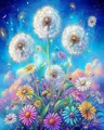 Peinture diamant fleurs 20x30 à 40x50 cm – Couleur DZDP122138
