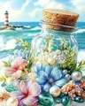 Peinture diamant fleurs 20x30 à 40x50 cm – Couleur DZDP122479