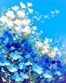 Peinture diamant fleurs 20x30 à 40x50 cm – Couleur DZDP127323