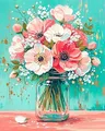 Peinture diamant fleurs 20x30 à 40x50 cm – Couleur DZDP131203