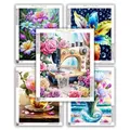 Peinture diamant fleurs classique 20x30 à 40x50 cm – 1
